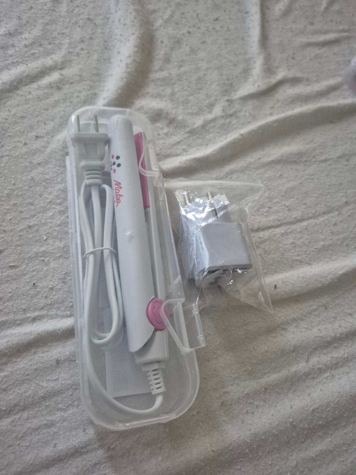 Mini stijltang met adapter, Ophalen of Verzenden, Nieuw, Haarverzorging
