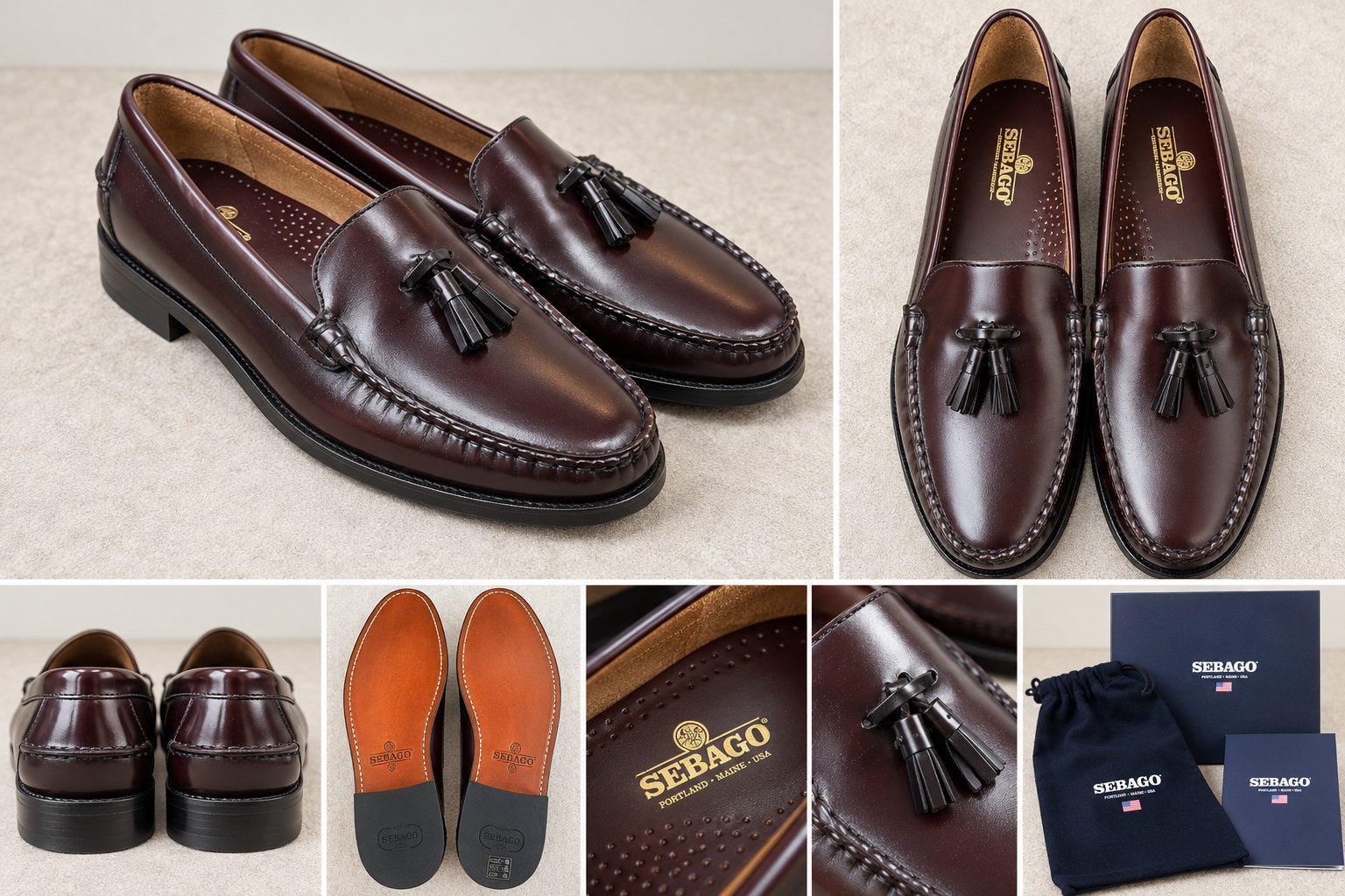 Sebago Classic Tassel Loafers - Bruin Bourdeaux Leer - 46, Loafers, Overige kleuren, Nieuw, Ophalen of Verzenden