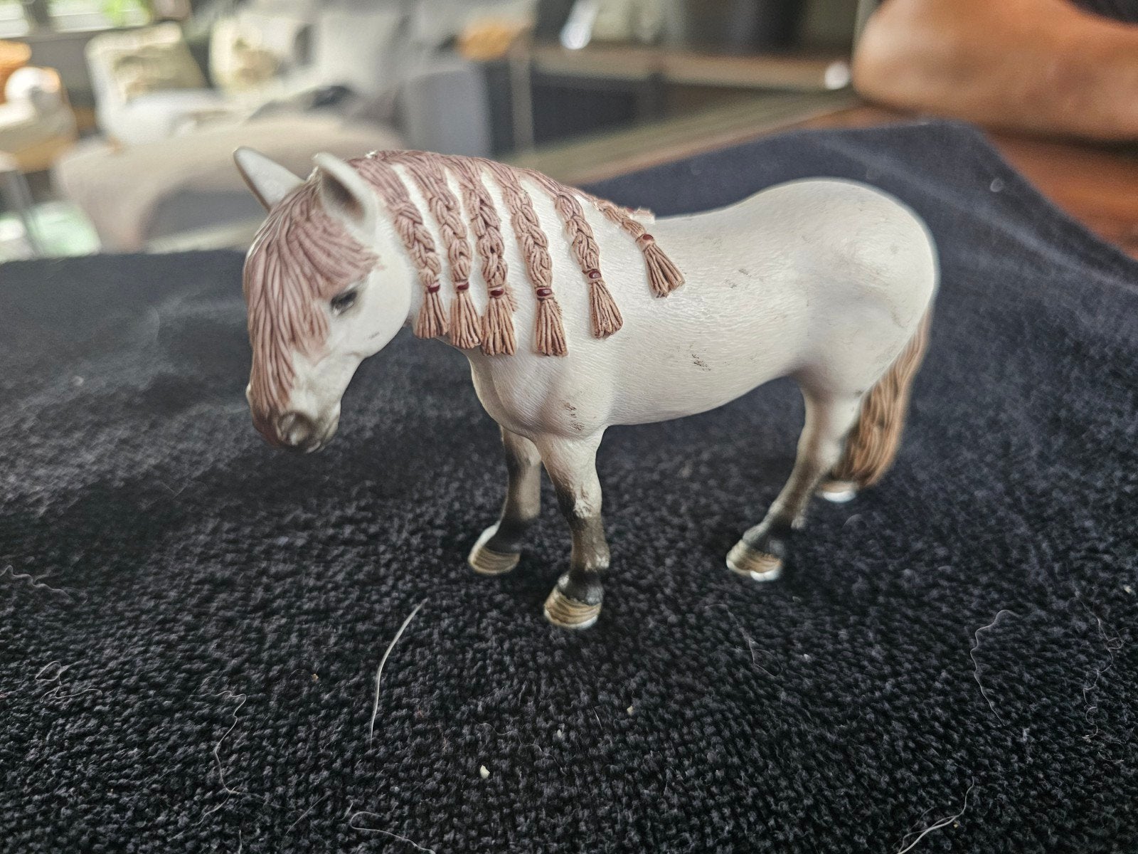 Schleich Pony (2009) - Paardje met gevlochten manen, Ophalen of Verzenden, Gebruikt