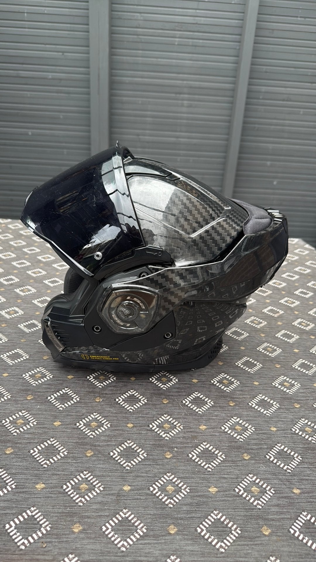Ls2 advant-x carbon maat M, Motoren, Kleding | Motorhelmen, M, Systeemhelm, Heren, Tweedehands