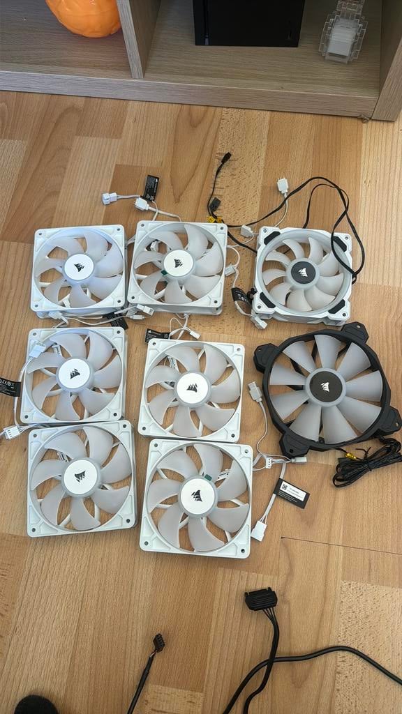 Corsair FRAME 4000D RS ARGB White Behuizing met fans, Computers en Software, Computerkoelers, Ophalen of Verzenden, Zo goed als nieuw