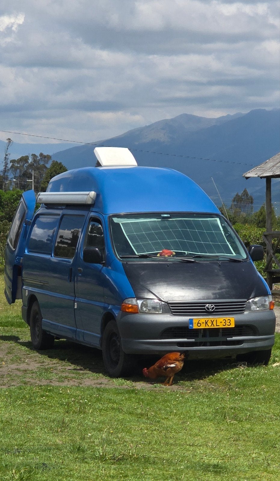 Camper Toyota Hiace 2.5 D4-D long in ZUID AMERIKA, Caravans en Kamperen, Campers, Buscamper of Camperbus, Dakluik, Tot en met 2