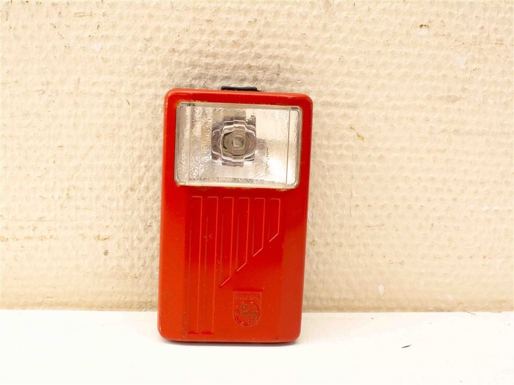 Vintage Philips zaklamp 38110, Caravans en Kamperen, Ophalen of Verzenden, Gebruikt, Accu