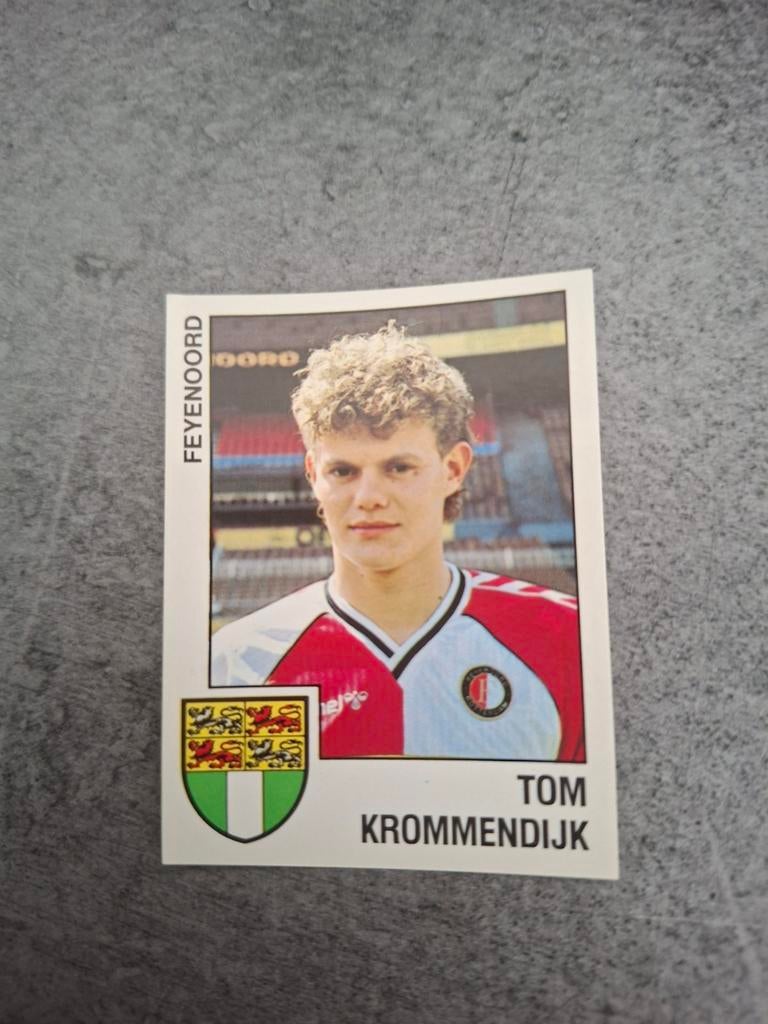 Panini sticker Voetbal 89. Tom Krommendijk Feyenoord., Hobby en Vrije tijd, Stickers en Plaatjes, Verzenden, Zo goed als nieuw