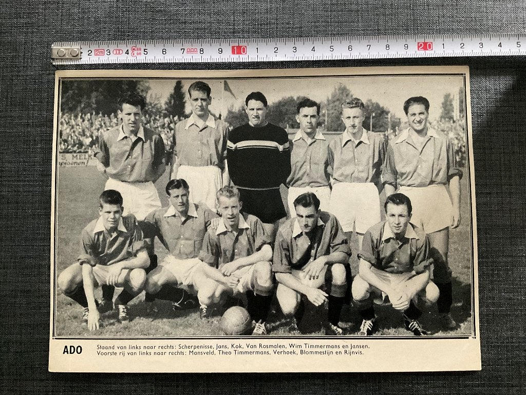 ADO 1956-1957, Verzamelen, Ophalen, Gebruikt, Overige binnenlandse clubs, Poster, Plaatje of Sticker