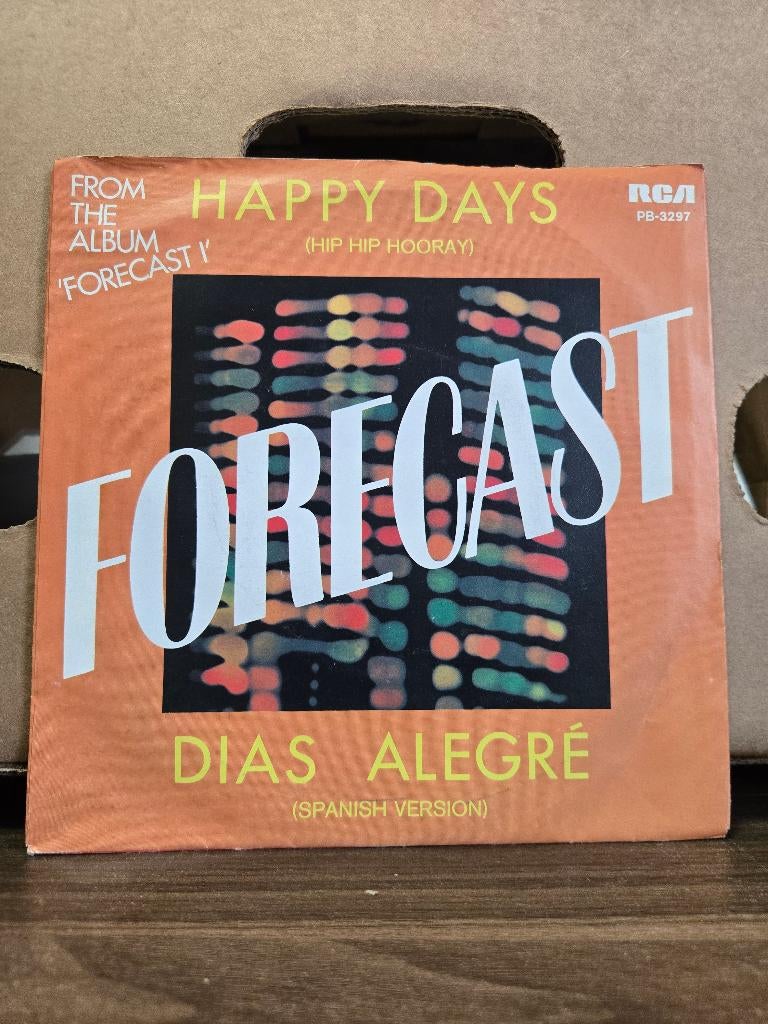 Forecast - Happy days, Cd's en Dvd's, Vinyl Singles, 7 inch, Single, Ophalen of Verzenden, Zo goed als nieuw