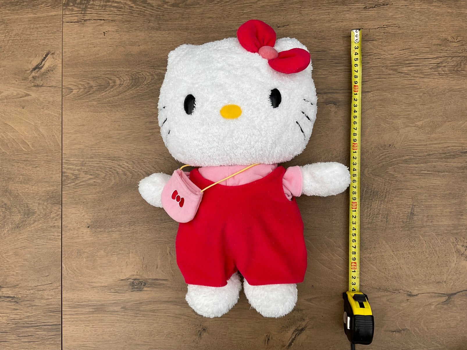 Nieuwe zgan grote badstoffen Hello Kitty knuffelca 40cm, Hello Kitty, Ophalen, Nieuw, Kat
