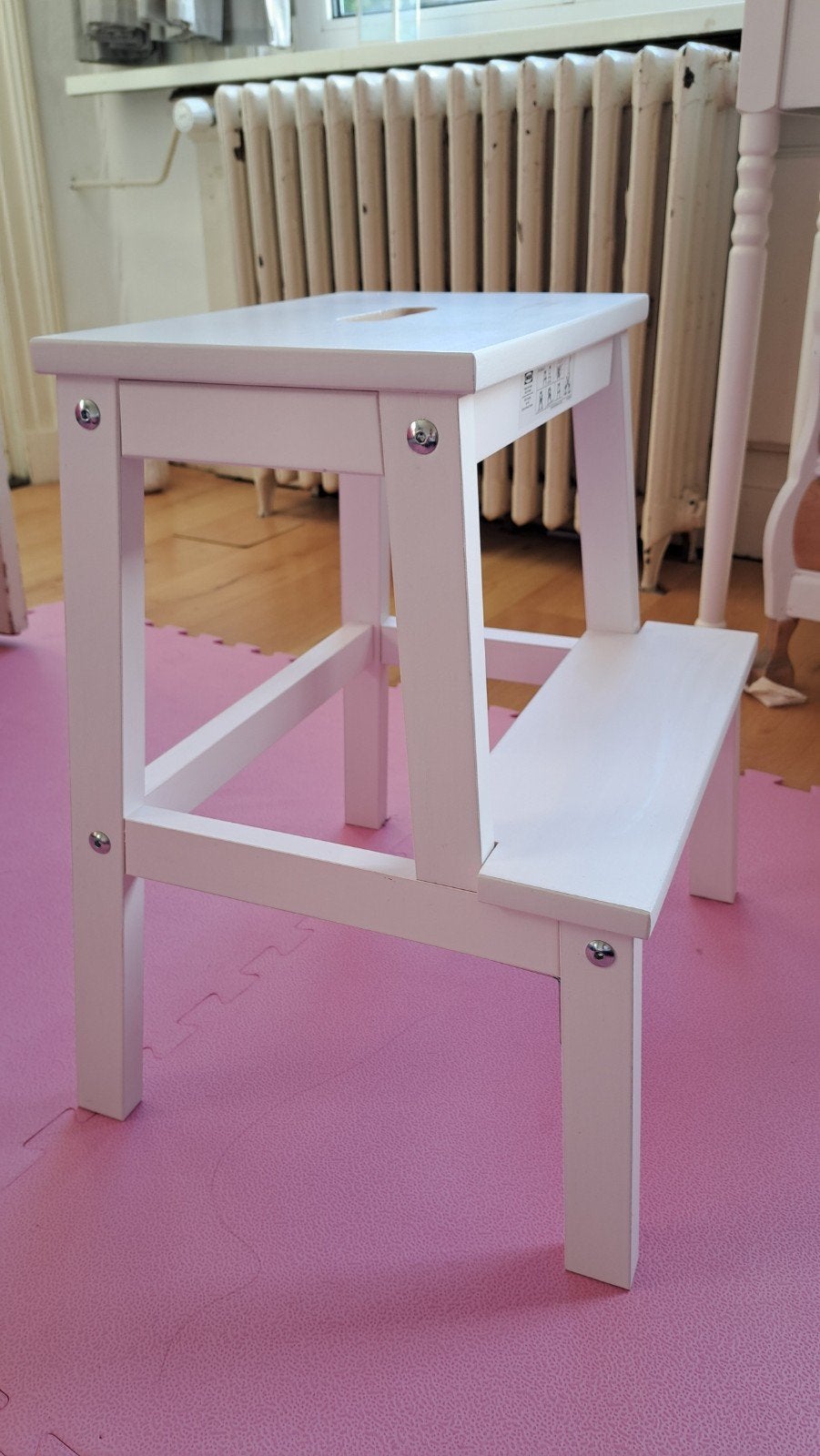 wit krukje van IKEA, Ophalen, Zo goed als nieuw, Hout