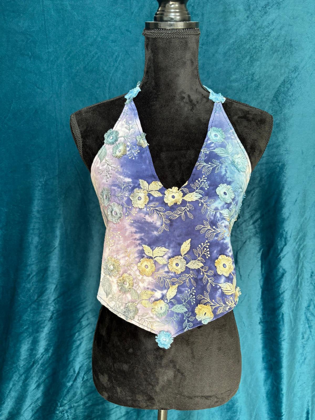 Top & Rok Nieuwe, Ophalen, Nieuw, Blauw, Zonder mouw