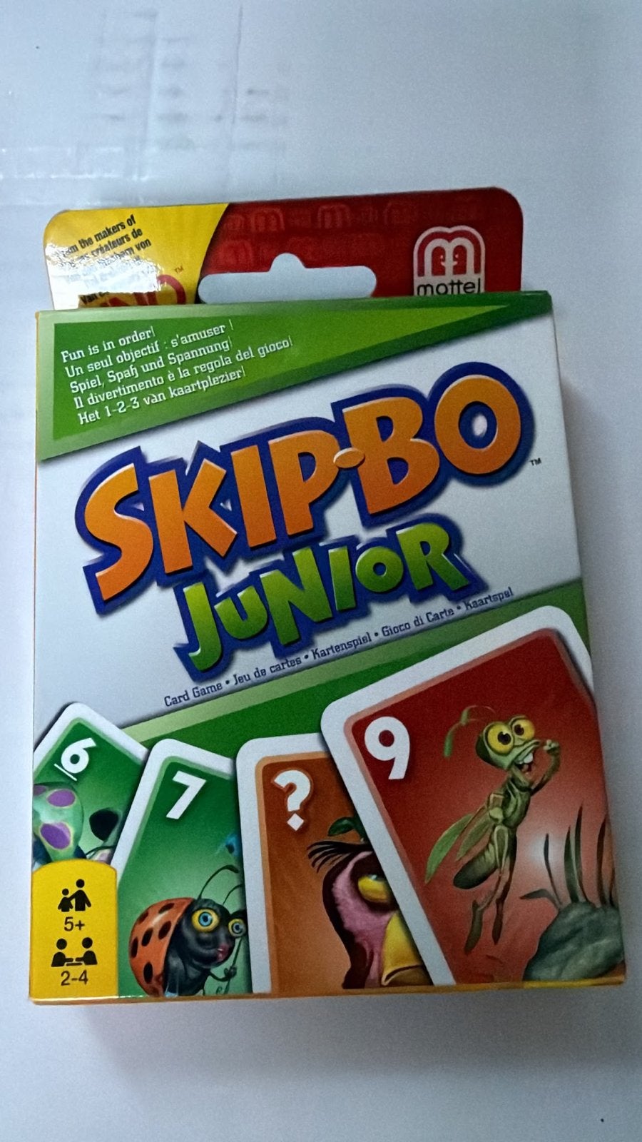 Nieuw Skip-Bo Junior Kaartspel - Mattel, Een of twee spelers, Ophalen of Verzenden, Nieuw