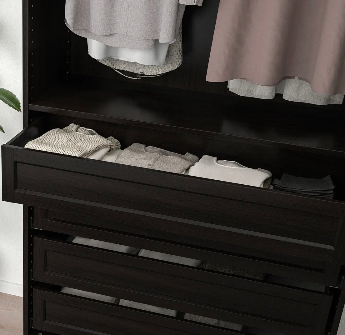 IKEA - PAX / KOMPLEMENT - lade 75x58 cm, framed front, bruin, Ophalen, Gebruikt, 50 tot 100 cm, Minder dan 100 cm