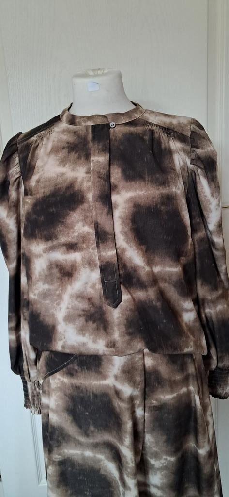 Co'Couture blouse maat 38 - Bruintinten, polyester, Maat 38/40 (M), Bruin, Onbekend, Ophalen of Verzenden