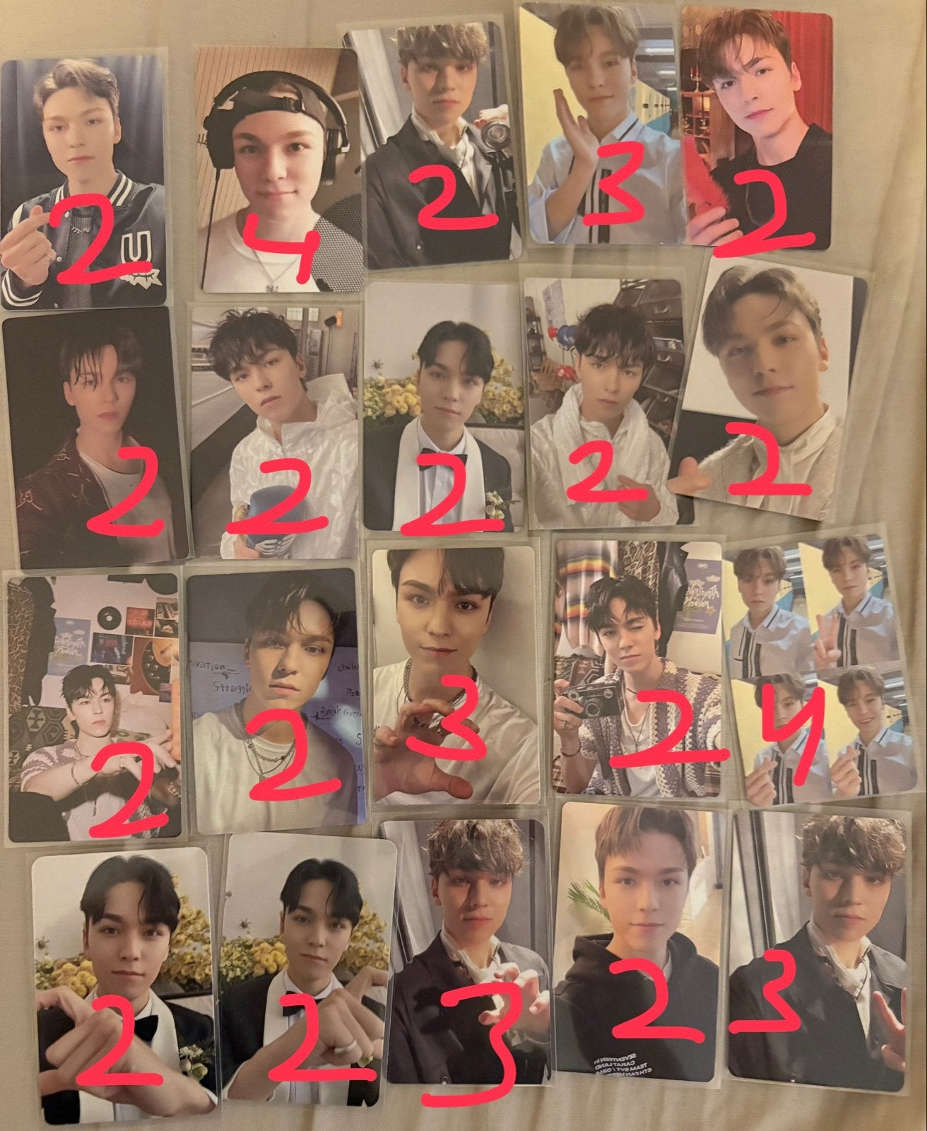 Seventeen Vernon Photocard (Bulk), Ophalen of Verzenden, Zo goed als nieuw, Foto of Kaart