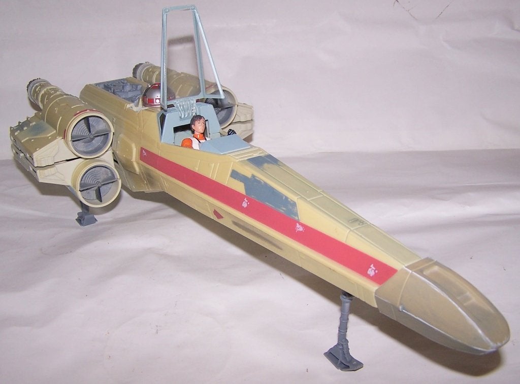 Star Wars X-Wing Fighter model met Luke Skywalker en R2-D2., Ophalen of Verzenden, Zo goed als nieuw, Actiefiguurtje