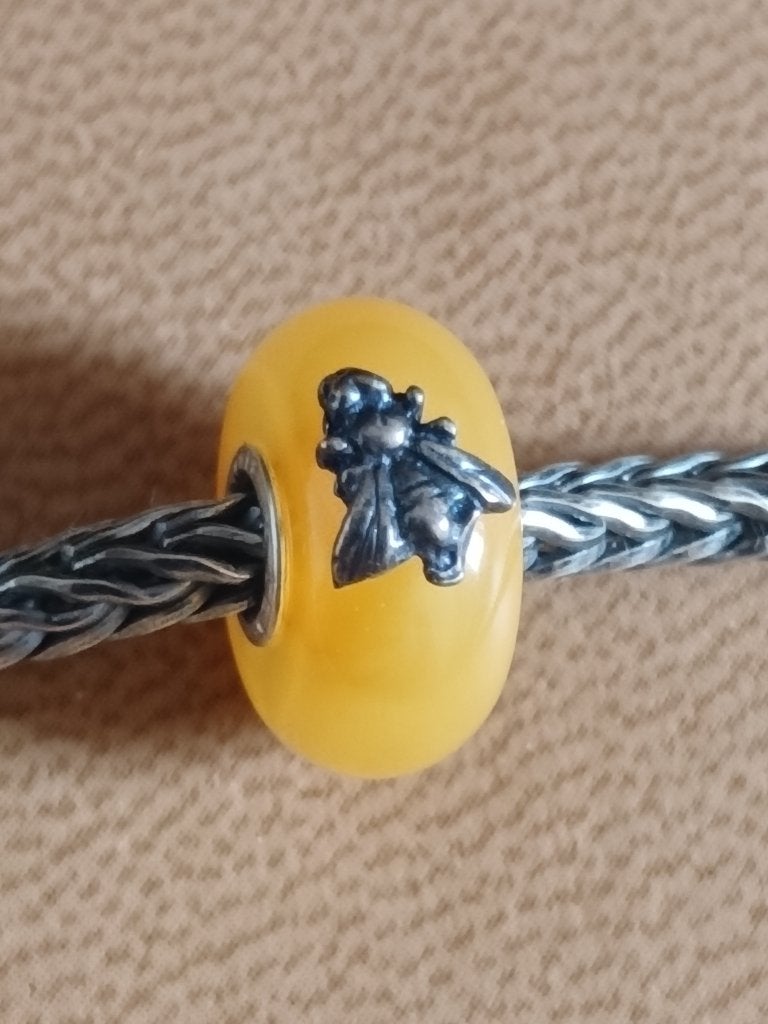 Edelsteen Trollbeads Wings of Amber (3), Sieraden, Tassen en Uiterlijk, Bedels, Nieuw, Trollbeads, 1 bedel, Edelsteen