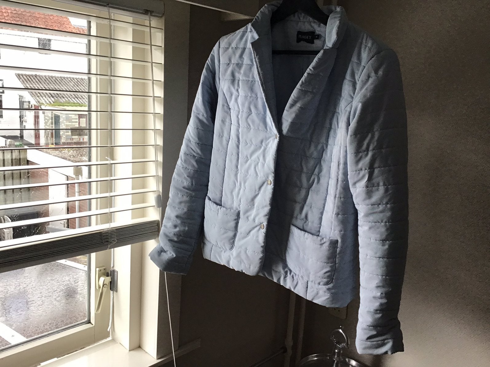Purdey jasje mt M lichtblauw, Ophalen of Verzenden, Zo goed als nieuw, Blauw