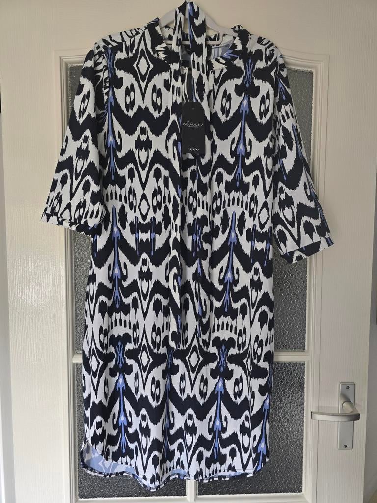 Nieuw elvira jurk travel navy wit lavendel xl, Kleding | Dames, Jurken, Ophalen of Verzenden, Nieuw, Maat 42/44 (L), Blauw