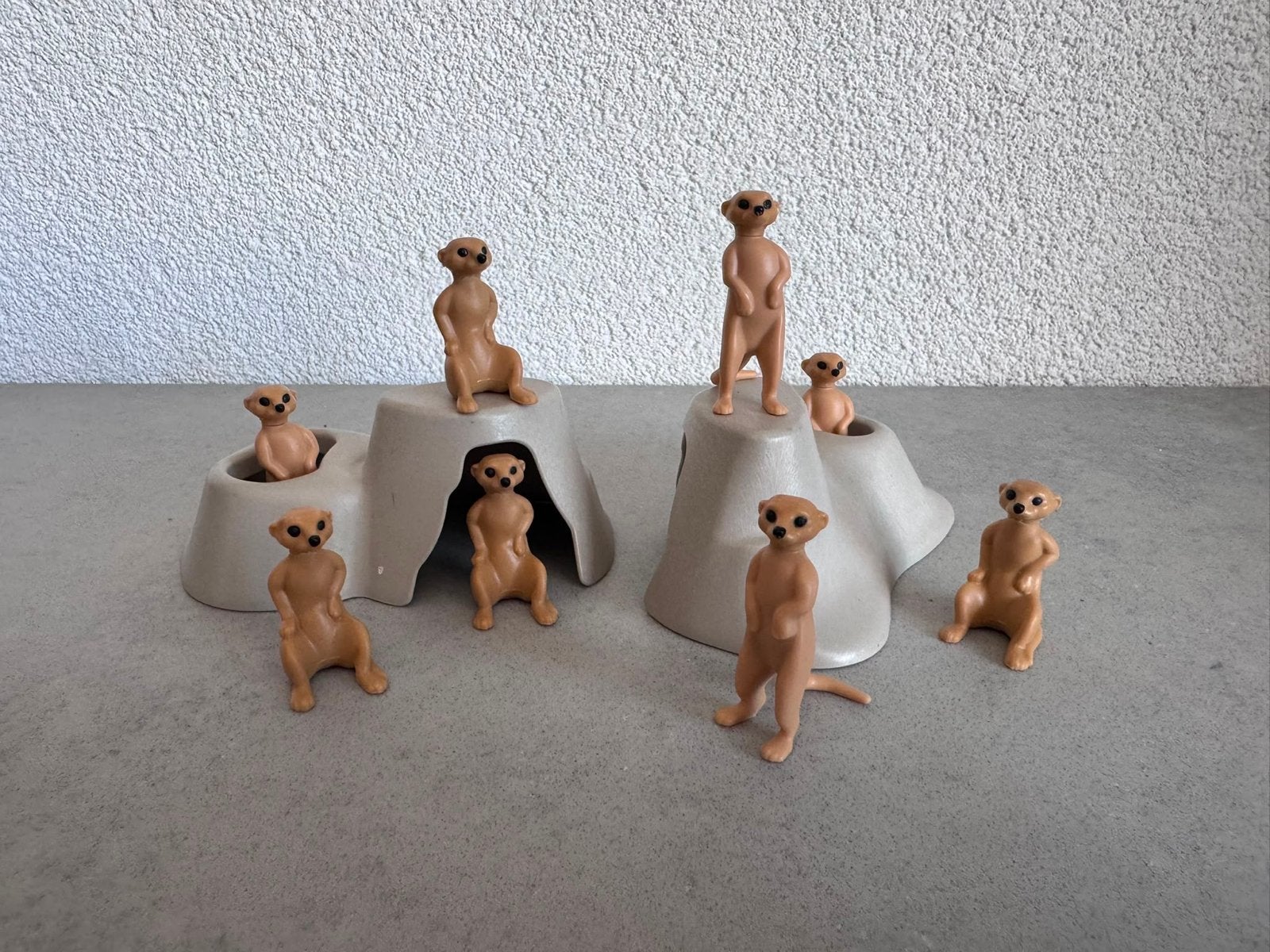 Playmobil Stokstaartjes met hol - Wild Life, Kinderen en Baby's, Speelgoed | Playmobil, Wild life, Gebruikt, Complete set, Ophalen of Verzenden