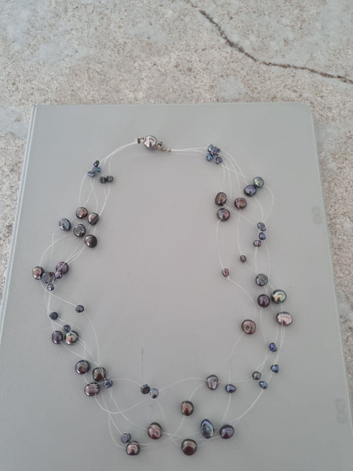 Zoetwater parelketting kleurige parels, Ophalen of Verzenden, Zo goed als nieuw, Overige kleuren, Overige materialen