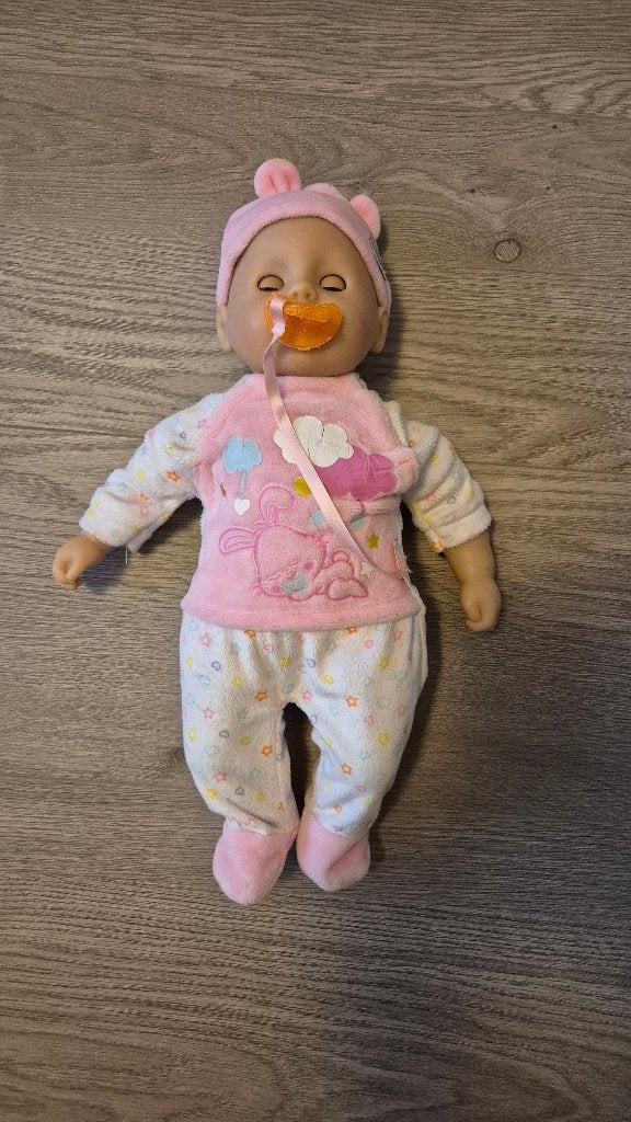 Baby Born pop met speen en hoedje, Verzenden, Gebruikt, Babypop