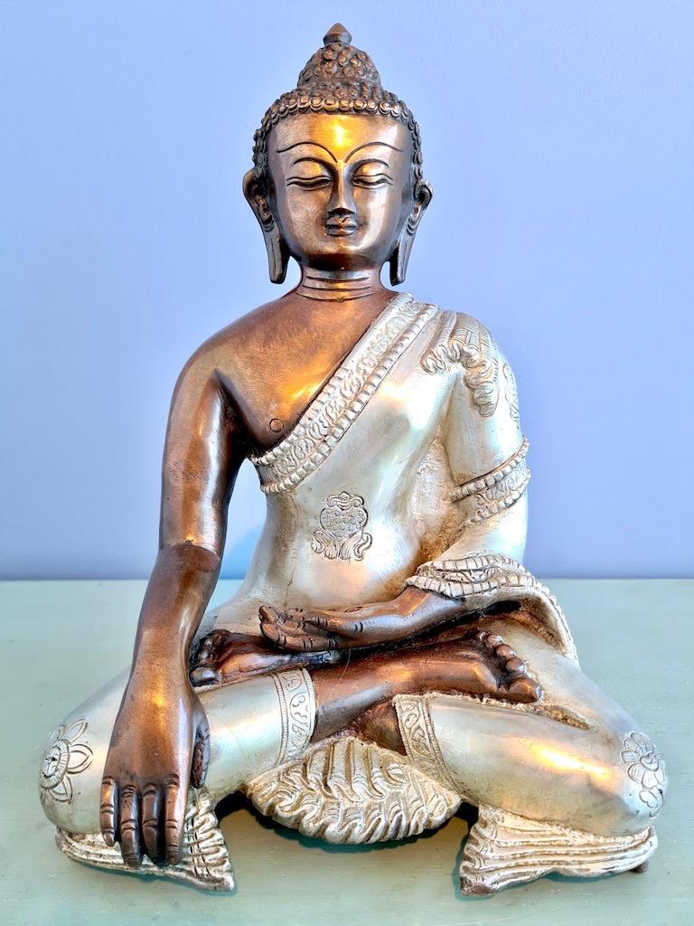 SHAKYAMUNI BOEDDHA BRONS INDIA 27 CM, Ophalen of Verzenden, Nieuw