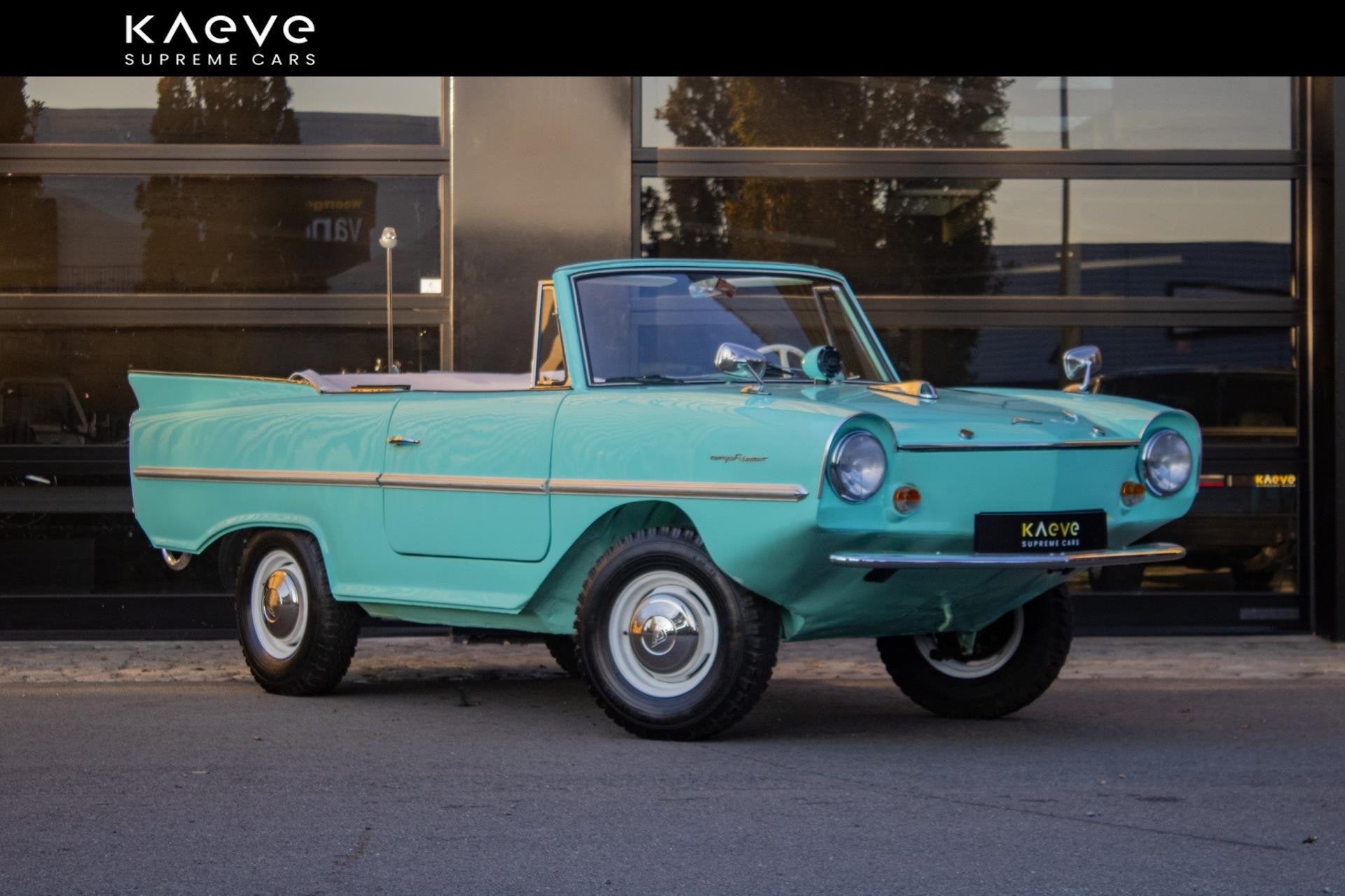 Amphicar 770 Cabriolet | Dutch registration| Lagoon Blue, Auto's, 1147 cc, Gebruikt, 4 cilinders, Bedrijf