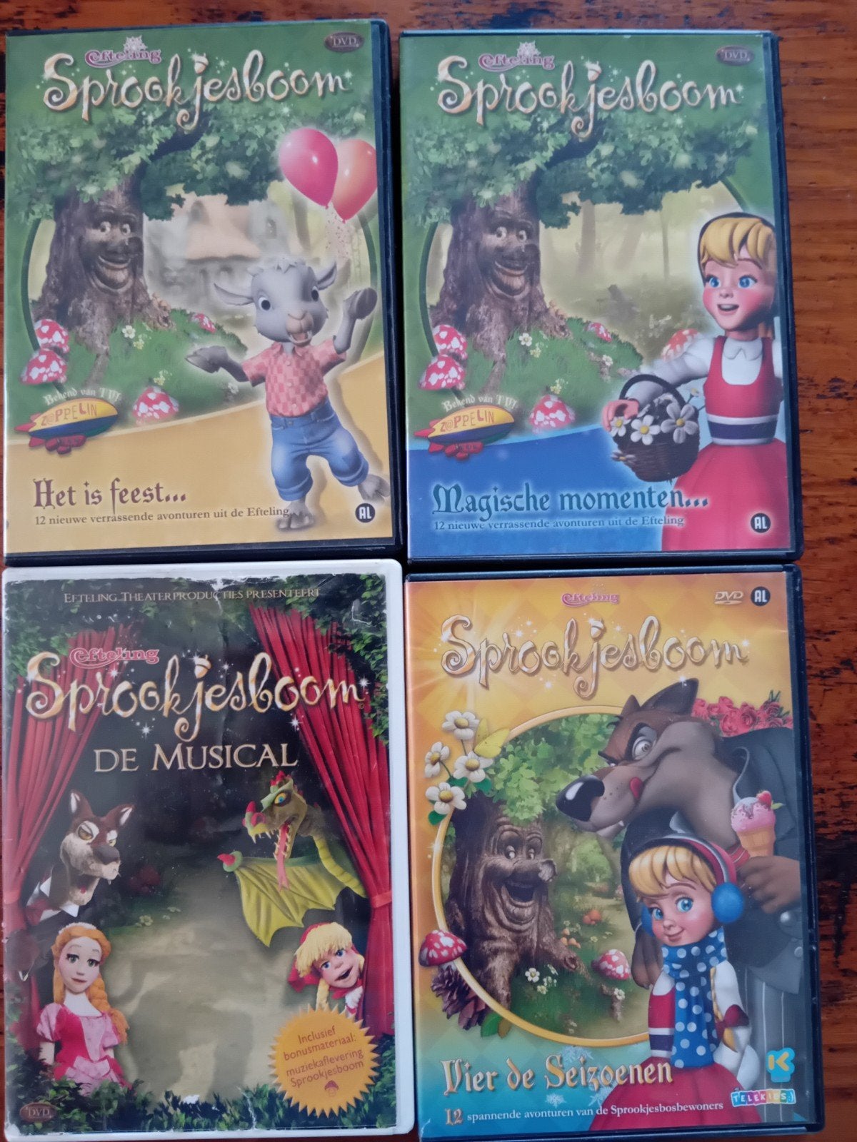 Efteling Sprookjesboom DVD collectie - 4 DVD's, Cd's en Dvd's, Verzamelbox, Alle leeftijden, Sprookjes, Gebruikt
