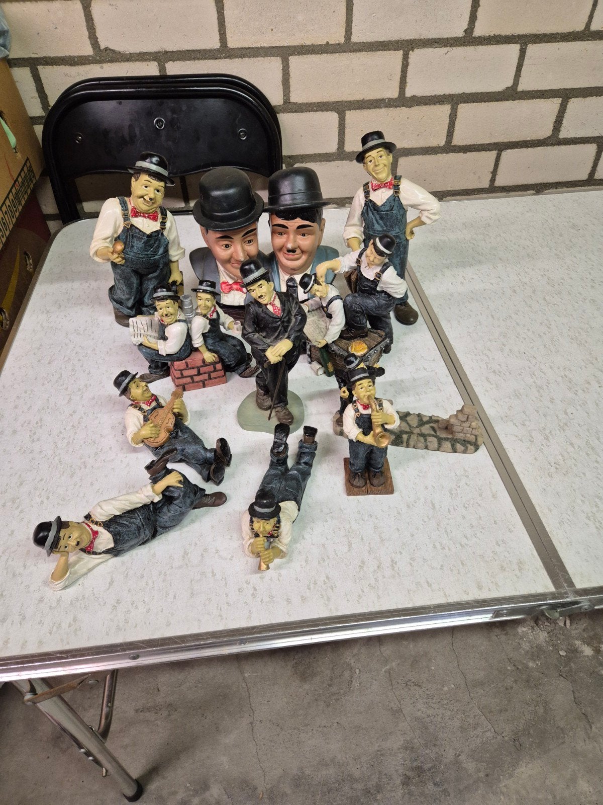 Mooie beeldjes van de Dikke en de Dunne, Verzamelen, Beelden en Beeldjes, Ophalen of Verzenden, Gebruikt, Mens