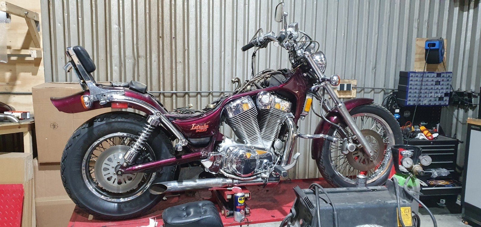 Mooi winterproject: Intruder 1400 1987 - zie beschrijving, Motoren, Ophalen, Gebruikt