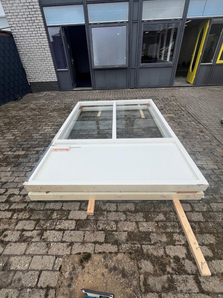 2x raamkozijn met raam H:285 B:200, Ophalen, Gebruikt, Raamkozijn, 150 tot 225 cm