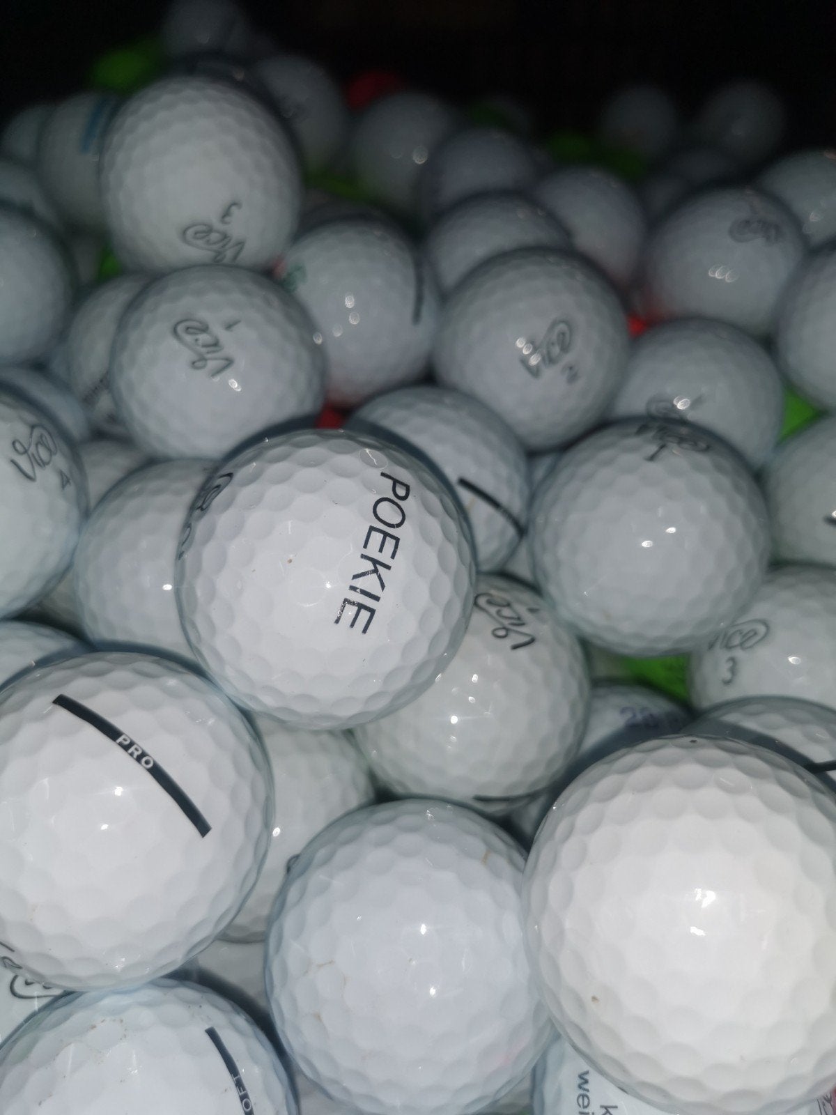 Vice pro golfballen 50 stuks AAAA kwaliteit, Ophalen of Verzenden, Zo goed als nieuw, Bal(len)