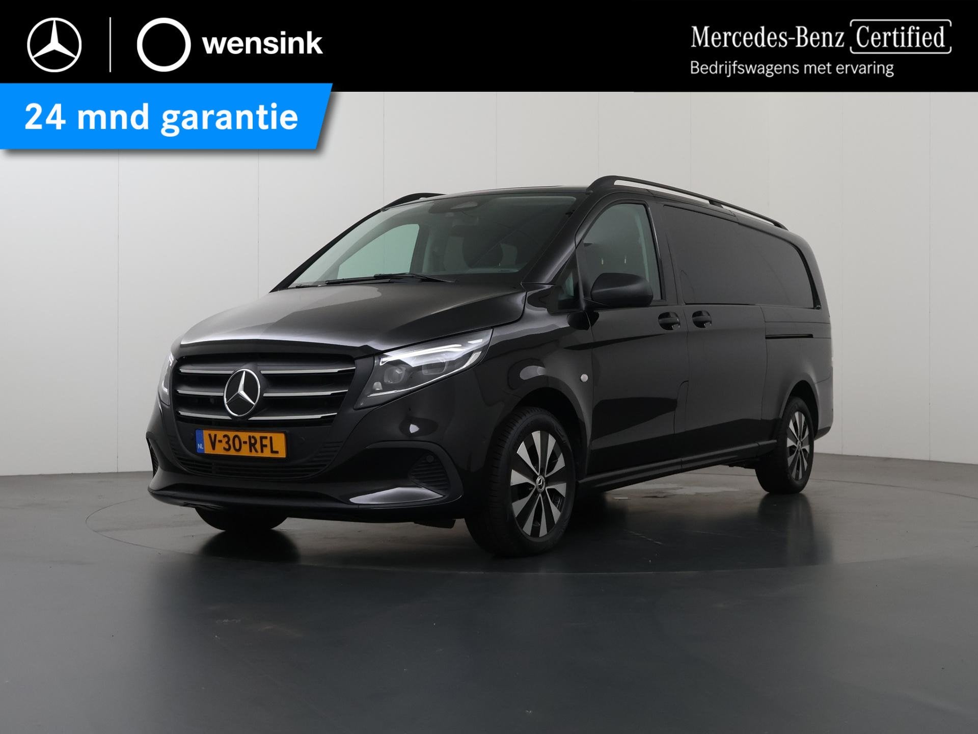 Mercedes-Benz Vito 119 CDI | AUT. | XL L3 | PRO | DUBBEL CAB, Auto's, Automaat, Euro 6, Zwart, Bedrijf