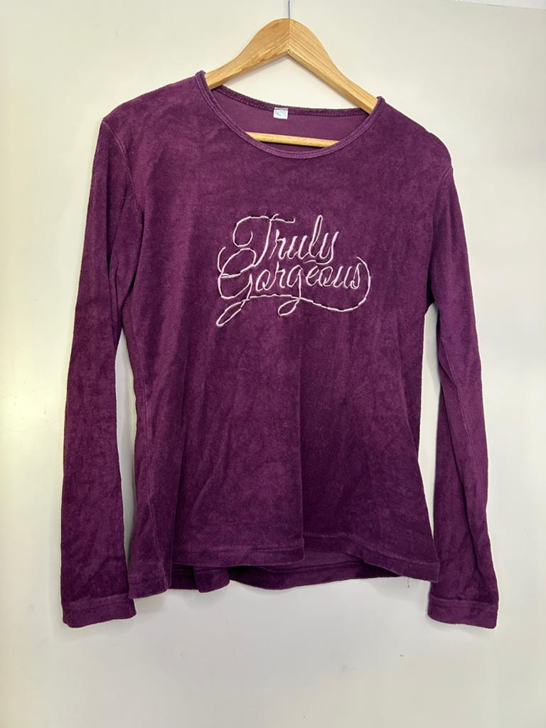 Badstof dames pyjama shirt | Zeeman | maat M, Ophalen of Verzenden, Gedragen, Maat 38/40 (M)
