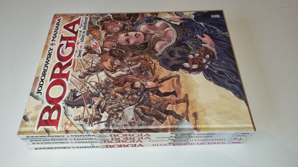 Borgia deel 1 t/m 4 compleet (Manara, Jodorowsky), Boeken, Stripboeken, Complete serie of reeks, Ophalen of Verzenden