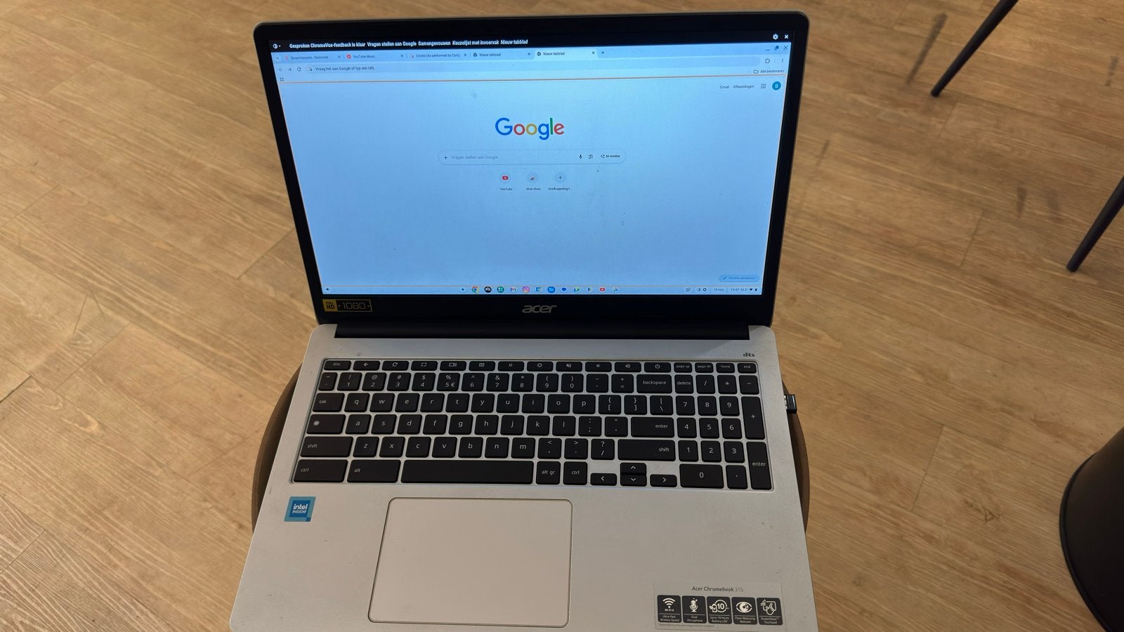 Acer Chromebook 315 - Zo goed als nieuw, Ophalen, 4 GB of minder, 15 inch, Qwerty