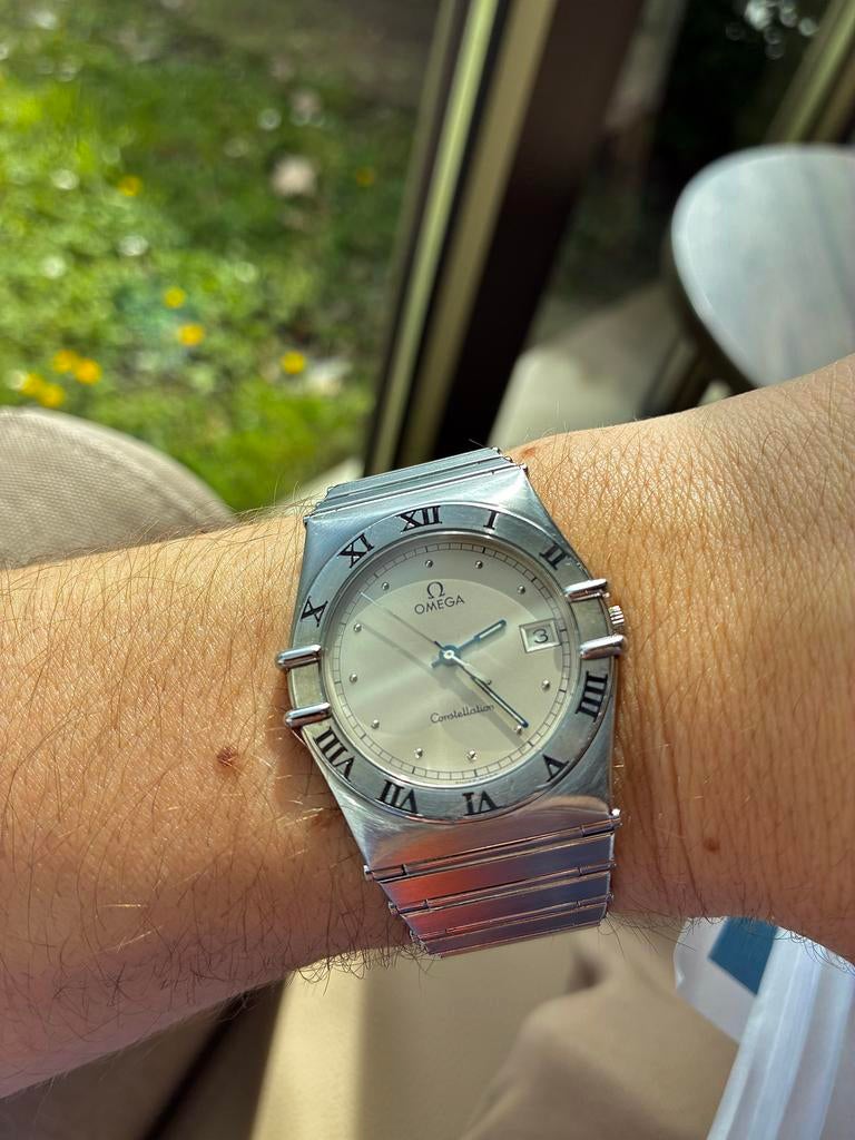 Omega Constellation Herenhorloge - Zo goed als nieuw, Staal, Polshorloge, Ophalen of Verzenden, Zo goed als nieuw