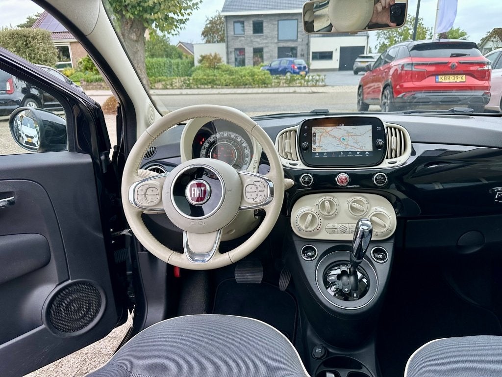 Fiat 500 1.2 Lounge Automaat Pano Navi PDC Cruise-control, Automaat, Navigatiesysteem, Gebruikt, 4 cilinders