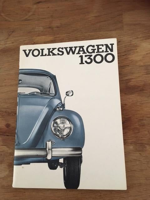 Handleiding/Instructieboekje   Volkswagen  1300   1965    NL, Ophalen of Verzenden