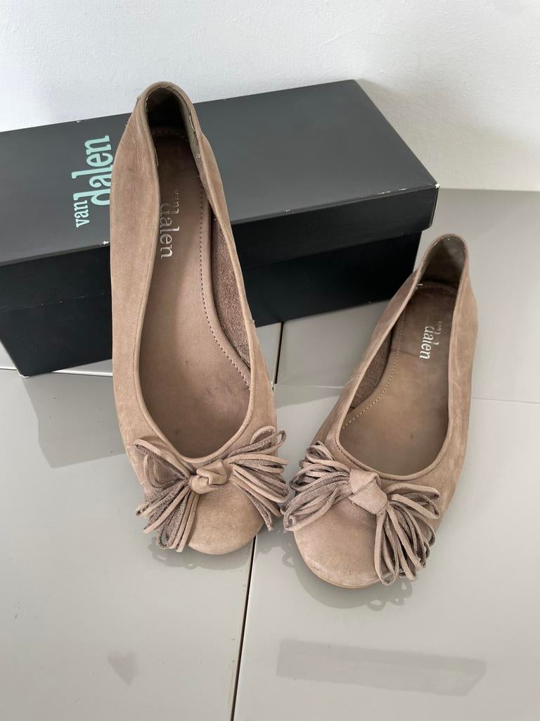 Van Dalen - ballerina’s - beige - 38, Beige, Zo goed als nieuw, Ballerina's, Ophalen of Verzenden