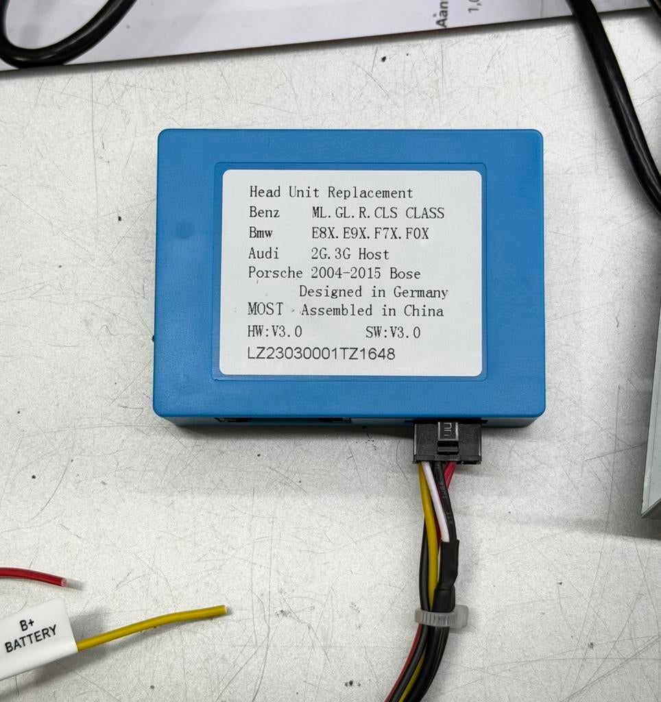 Radio Optical Fiber Decoder BOX Benz BMW AUDI Porsche VW, Auto diversen, Autoradio's, Zo goed als nieuw, Ophalen of Verzenden