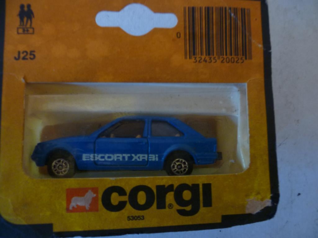 Corgi Juniors J25 1984 Ford Escort XR 3i modelauto ., Ophalen of Verzenden, Nieuw, Auto