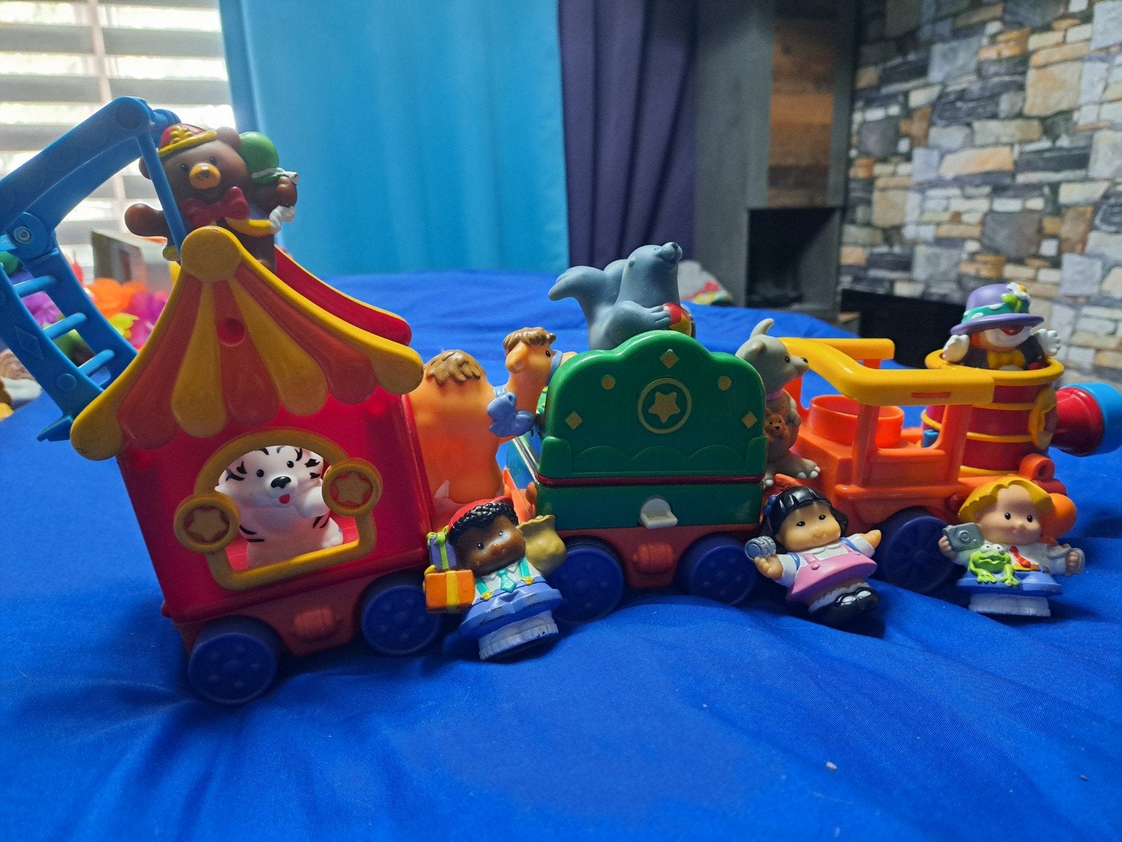 little people rijdend circus met extra poppetjes, Ophalen of Verzenden, Speelset