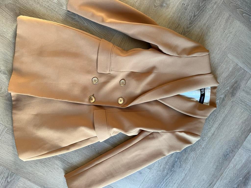 Nieuwe Zara blazer maat S, Kleding | Dames, Ophalen of Verzenden, Nieuw, Maat 36 (S), Beige
