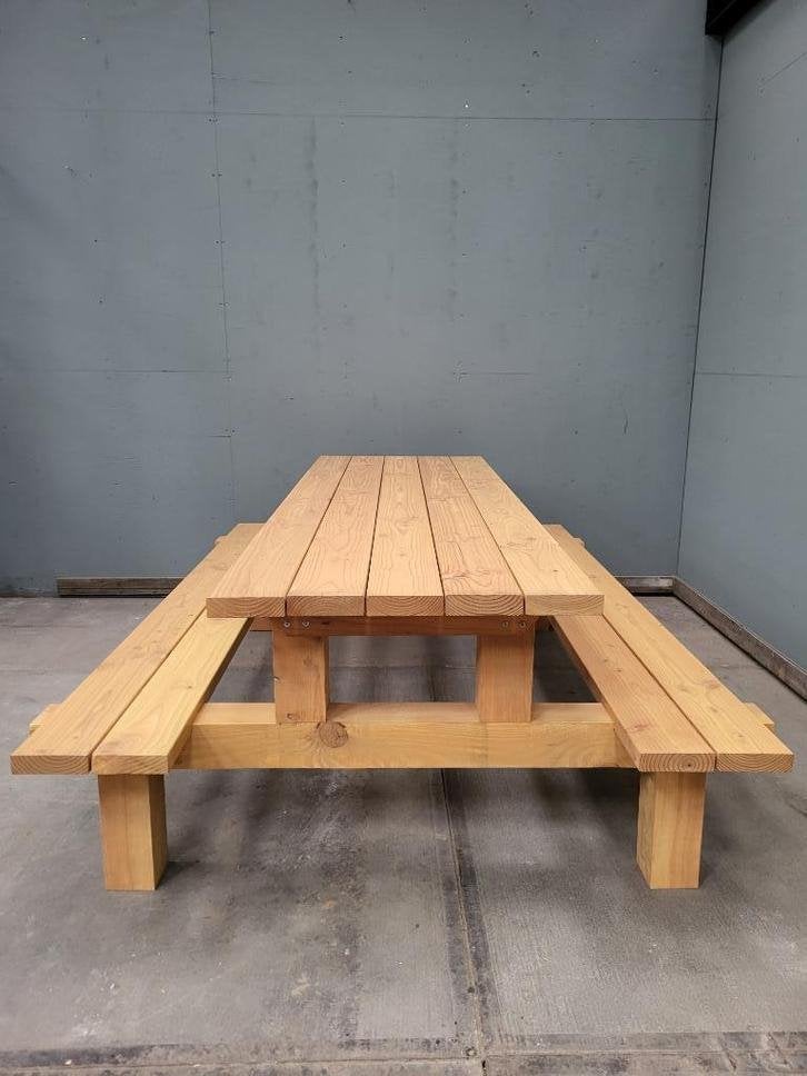 Picknicktafel douglas/lariks hout, Tuin en Terras, Picknicktafels, Niet ingevuld, Niet ingevuld, Nieuw, Ophalen of Verzenden