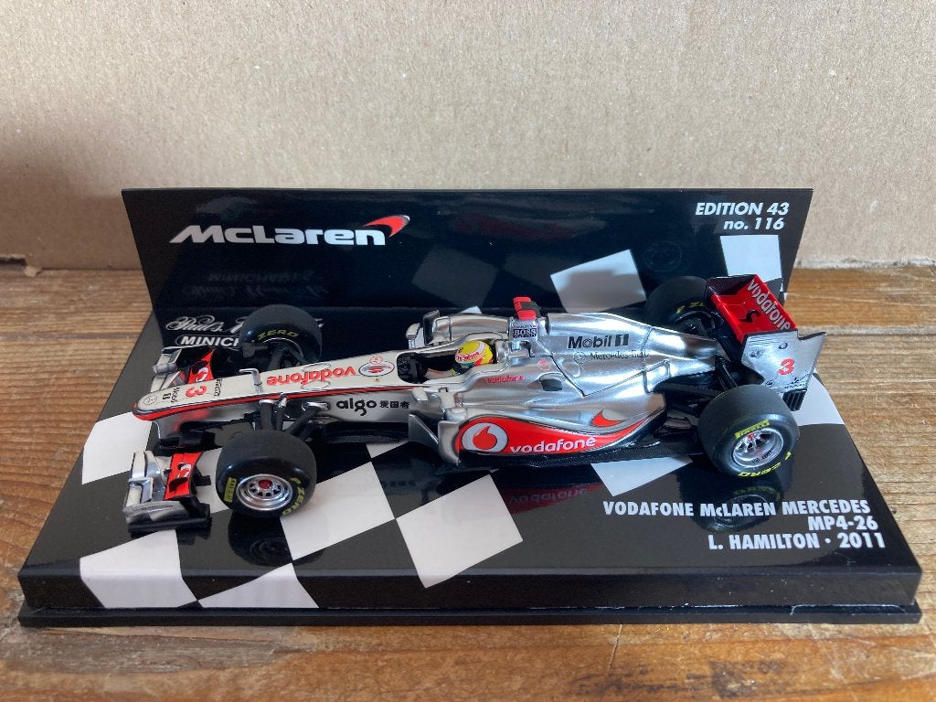 Lewis Hamilton 1:43 Vodafone Mclaren Mercedes MP4-26 2011, Ophalen of Verzenden, Nieuw, Formule 1