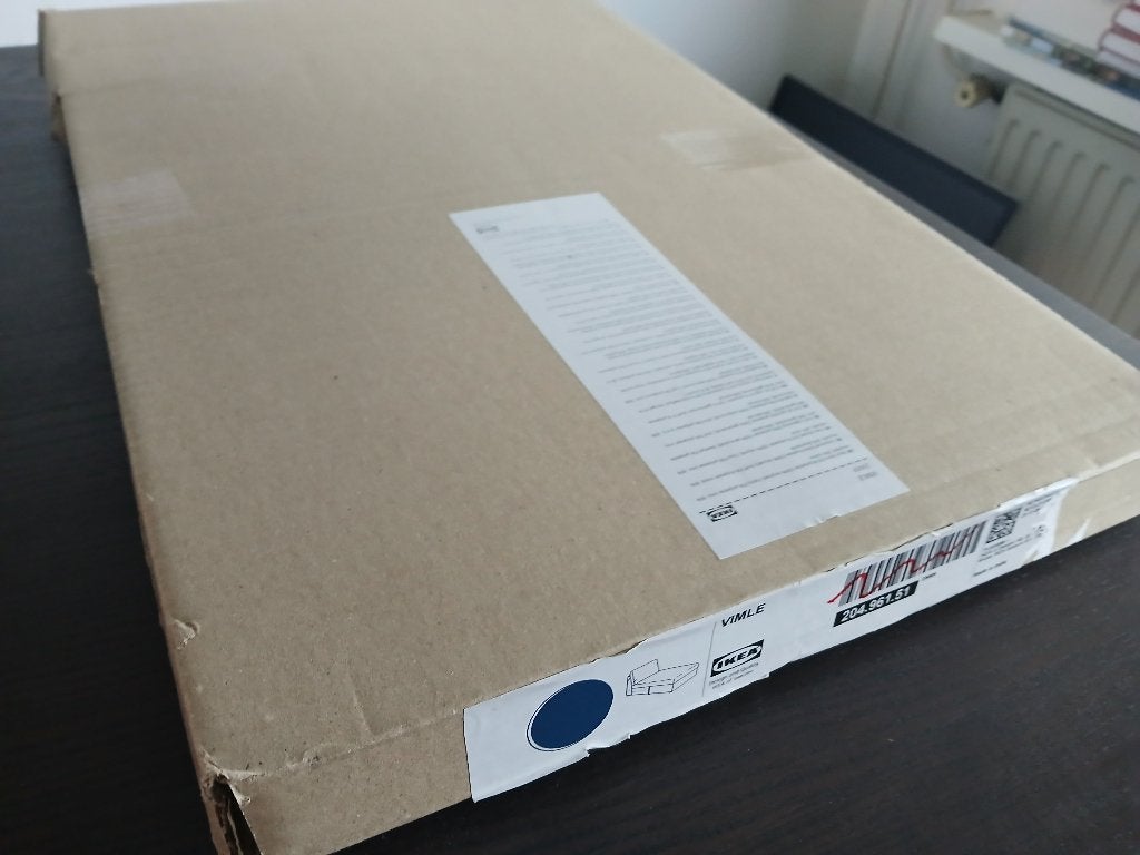 Ikea VIMLE Hoes chaise longue-element Saxemara zwartblauw., Wit, Ophalen of Verzenden, Kussen, Nieuw