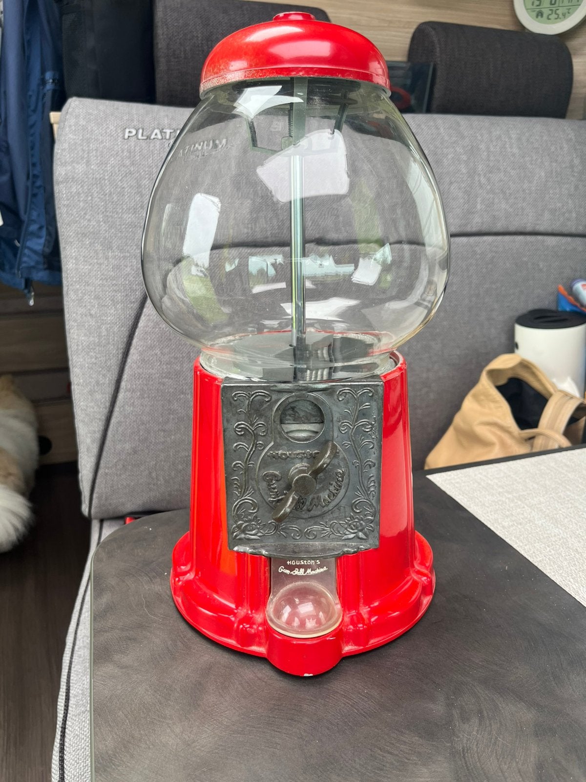 Originele Vintage kauwgumballen automaat zeer mooi, Ophalen, Gebruikt
