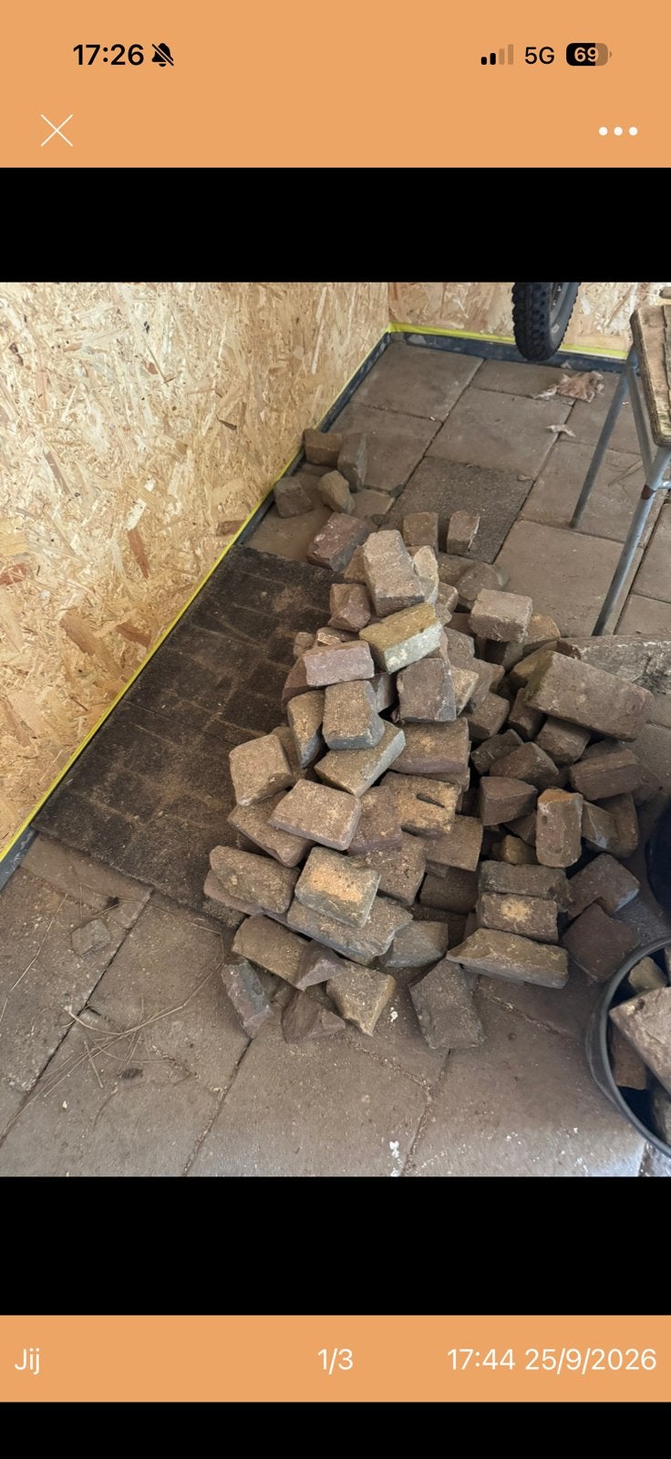 Oude waaltjes voor tuin of oprit, Tuin en Terras, Ophalen, Overige materialen, Gebruikt, Klinkers