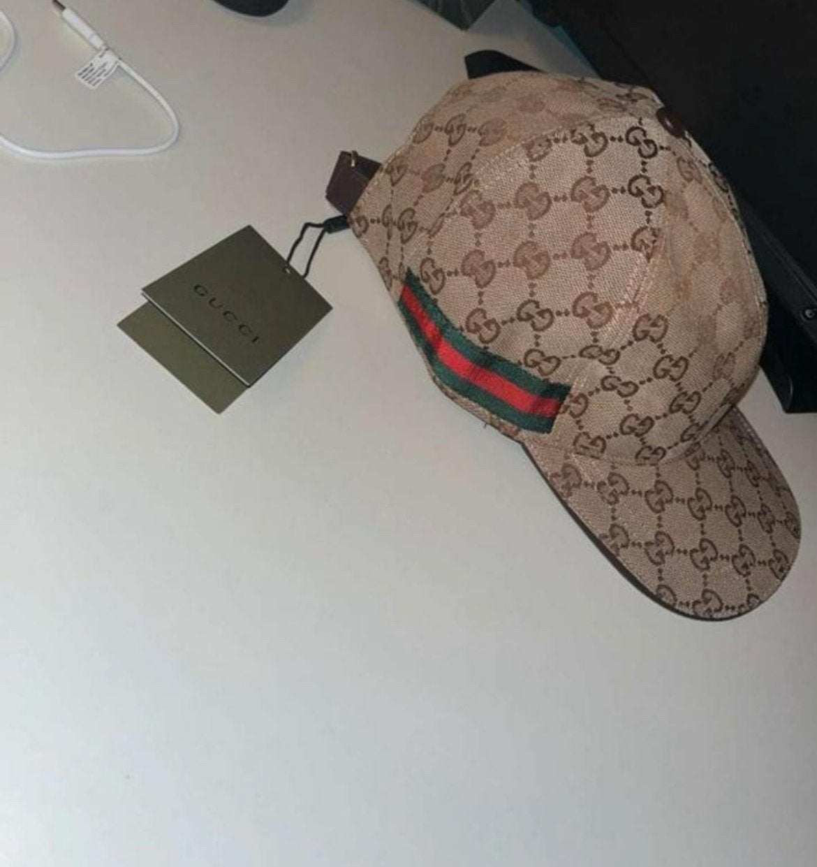 Gucci Pet - Beige, Kleding | Dames, Hoeden en Petten, Ophalen of Verzenden, Zo goed als nieuw, One size fits all, Pet