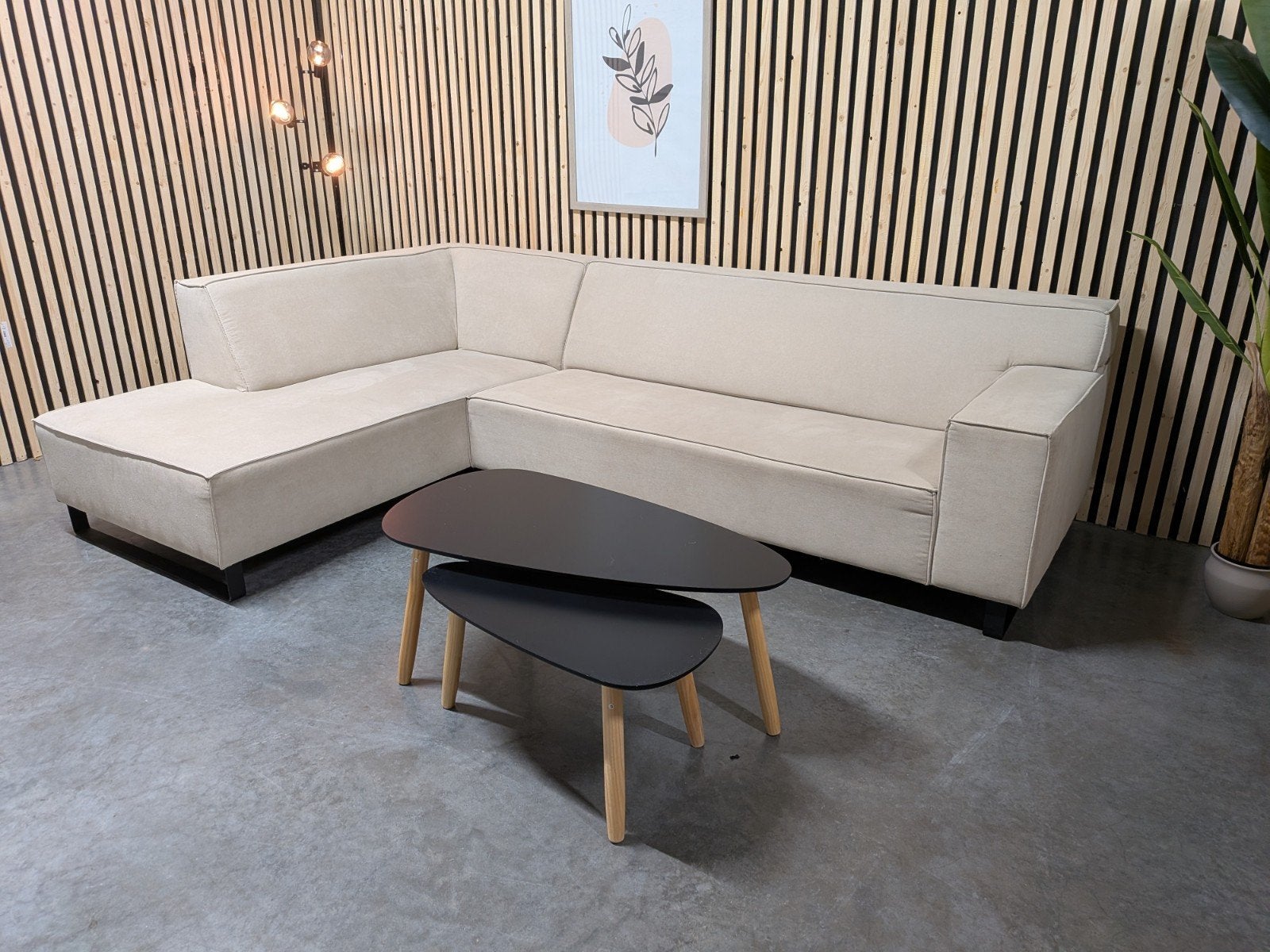 WOONENZO Hoekbank 'Rotterdam' Beige - Gratis Bezorging, 250 tot 300 cm, Rotterdam, Hoekbank, Ophalen of Verzenden